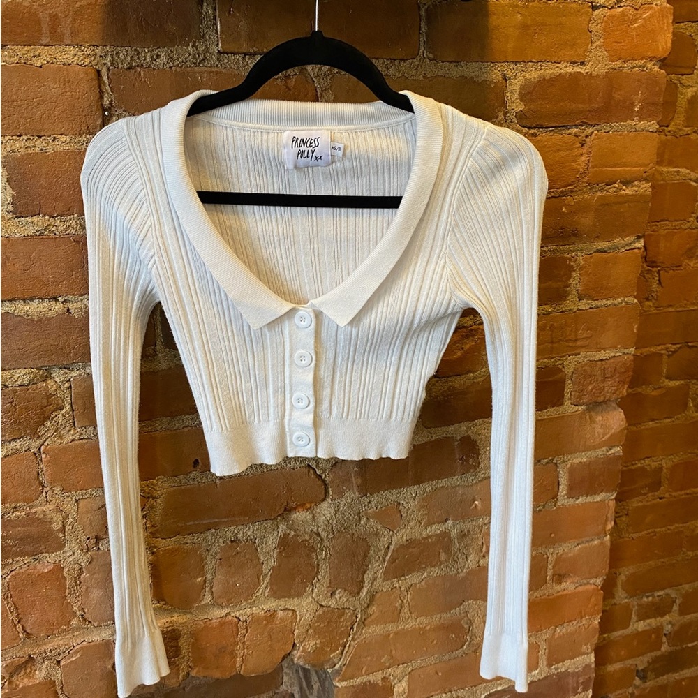 Princess Polly Cropped Long Sleeve Tee